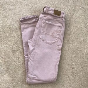 American Eagle Super Stretch Pink Jeans